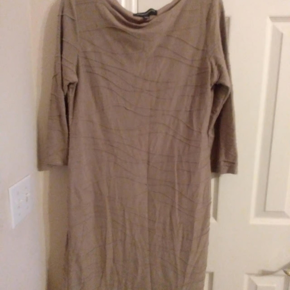 Dresses & Skirts - Brand..Sharagano Tan Dress Size 16